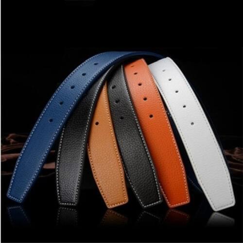 New Luxury Brand Belts for Men High Quality Pin Buckle Male Strap Genuine Leather Waistband Ceinture Mens No Buckle 3.3cm Belt