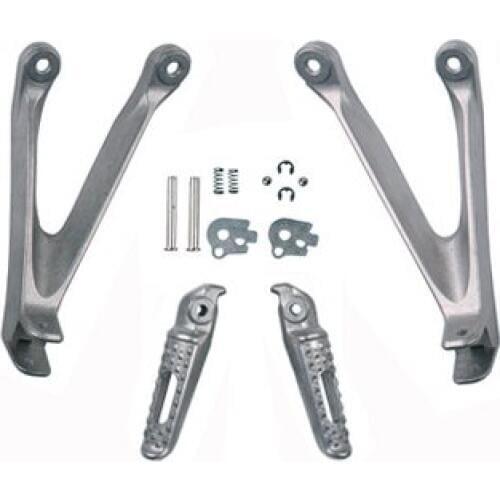Silver Rear Foot Pegs Footrest Bracket Mount For Honda CBR1000RR 2008-2011 2009 2010