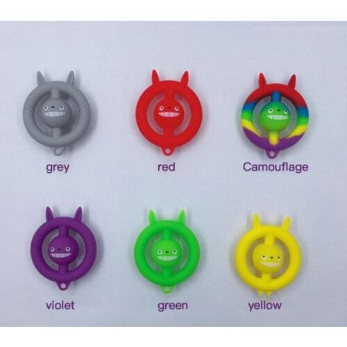 Silicone Grip Device Decompression Screaming Cat Child Grip Ring Exercise Training Arm Muscle Trainer Five-finger Strength