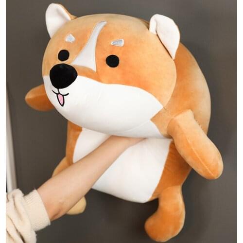 Cute Shiba Inu Dog Plush Toys Stuffed Cartoon Down Cotton Animal Doll Soft Dog Plush Pillow Kids Girls Kawaii Christmas Gift Toy
