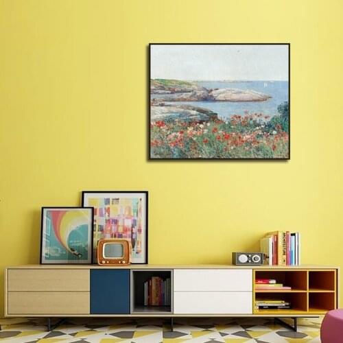 Modern Abstract Flowers Landscape Canvas Painting Wall Art Sea Scenery Watercolor Picture Poster Print Living Room Bedroom Decor