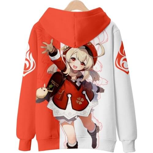 Genshin impact cosplay Hu Tao 3D Print Zipper hoodie Hip Pop O-neck teen Sweatshirt Cute Outwear Pullover Autumn mens hoodie