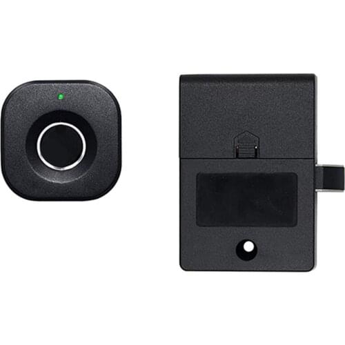 MOOL Cabinet Lock Smart Biometric Cabinet Lock, Keyless File Drawer Wardrobe Lock, Child Safety Electric Fingerprint Lock