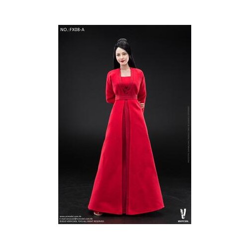 1/6 Asian beauty head sculpture VC3.0 semi-encapsulated female body straight hair head sculpture body (clothes not included)