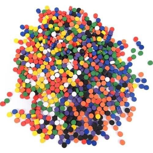 100Pcs/Lot 7Colors Pawn Wooden Game Pieces Colorful Pawn/Chess For Board game/Educational Games Accessories