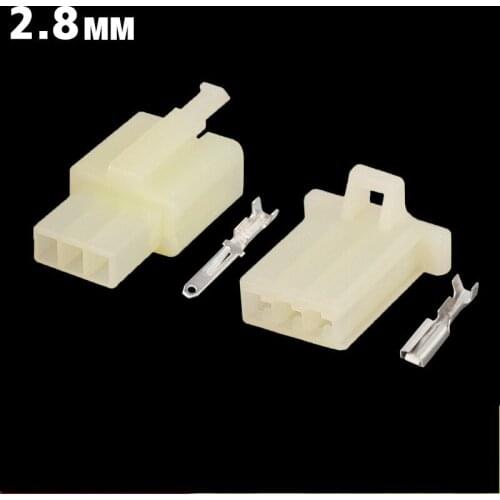 2.8mm Connectors 3 Pin DJ7031A-2.8-11/21 Electrical Wire Plug Male and female Automobile Lighting Adapter Connector