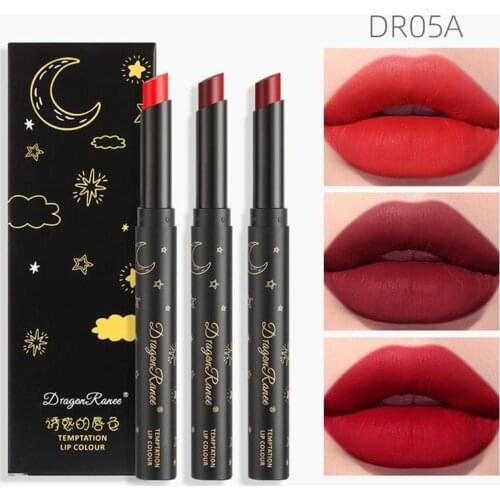 3pcs Matte Lipstick Pen Waterproof Long Lasting Lipstick Not Easy To Discolor High Color Rendering Lipstick Lip Makeup Set