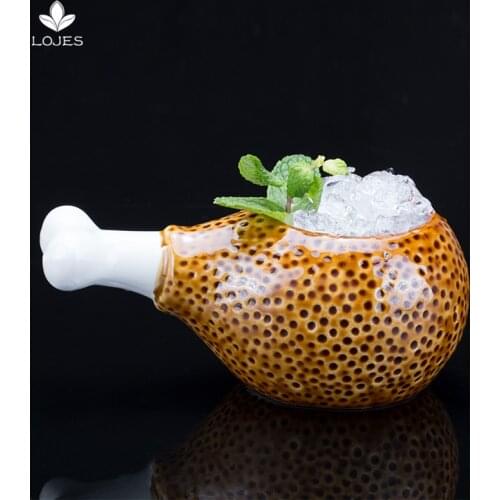 365ml Hawaii Tiki Mugs Cocktail Cup Beer Beverage Mug Wine Mug Ceramic Tiki Mugs Bar Tool