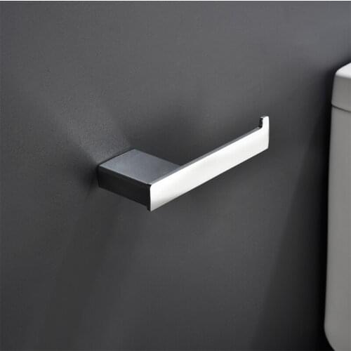 Aluminum Toilet Paper Holders Tissue Rack Wall Mounted Bathroom Kitchen Roll Holder Paper Tissue Rack Accessories Hanger