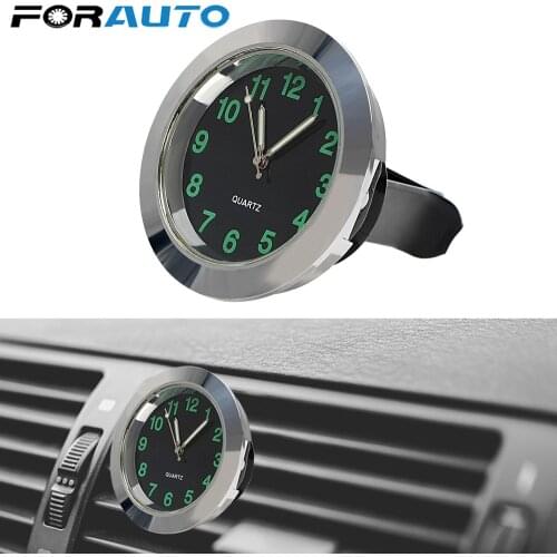 FORAUTO Car Clock Mini Quartz Watch Car Air Vent Clip Clock Ornaments Mechanics Car Decoration Car-Styling