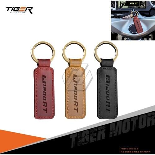 Motorcycle Cowhide Keychain Key Ring Case for BMW Motorrad R1200RT R1200 RT