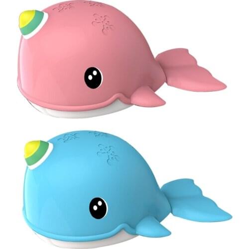 Kids Baby Bath Toys Cartoon Clockwork Swimming Whale Lovely Children Toddlers Bathtub Shower Playing Small Fish Toy