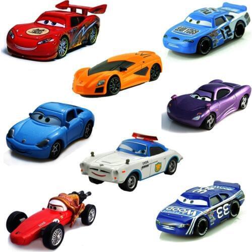 Disney Pixar Cars 3 Lightning McQueen Jackson Storm Mater 1:55 Diecast Metal Cars Toys Birthday Gift For Kids Boys Cars Toys