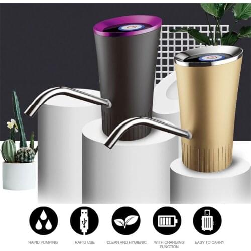 Water Bottle Pump USB Rechargeable Automatic Electric Water Dispenser Pump Bottle Water Pump Mute Switch Drinking Dispenser