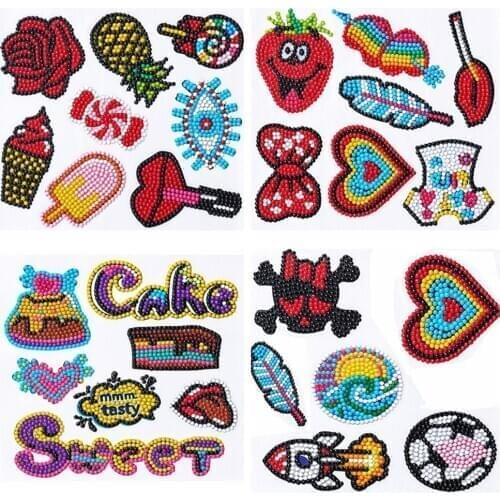 DIYDiamond Painting Sticker Creative Cartoon cake Mini Pattern Children Diamond Mosaic Kit Craft Gift Childrens birthday gifts