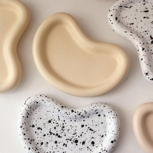 Bean Tray Molds Plaster Fruit Holder Tray Molds Concrete Soap Holder Molds Cement plate Molds Handmade Molds for Plaster Tray