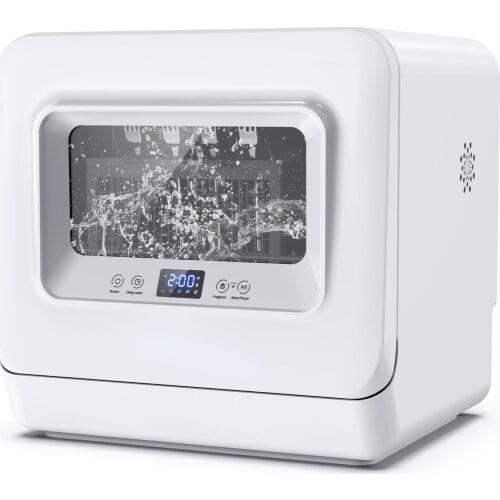 Compact Portable Dishwasher 5 Washing Programs Portable Washer 3D Cyclone Spray With Dishwashers Faucet Adapter