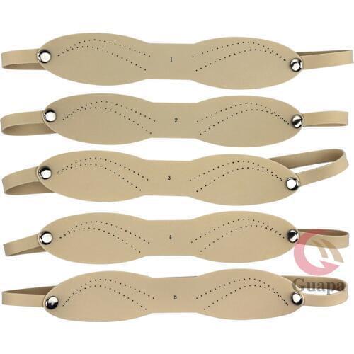 2Pcs Newest Fake Eyebrow Straps Practice Skin Synthetic Latex Band Headbands Permanent Makeup Learning Training Beginners Tools