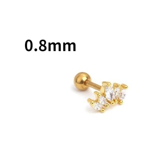 Fashion Exquisite CZ Crystal Crown Stud Earring Charm Women OL Style Piercing Earring Charm Women Wedding Engagement Jewelry