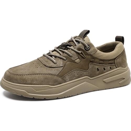 Mens Shoes Casual Oxfords Zapatillas De Deporte Genuine Leather Breathable Shoes for Man Sneakers Man Fashion Sneakers