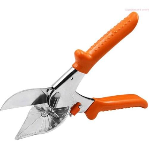 Neko Non-slip Multi Angle Shear Cutter Shear Hand Tool Cuts 45-135 Degree Miter Snips Gasket Trim Shears Scissors for Plumbing