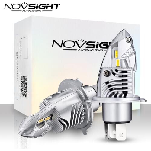NOVSIGHT H4 LED Headlight Light Bulbs Kit White 12000LM 6000K Auto Car LED Lights Headlamp Kit 2 Year Warranty