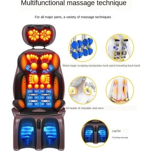 Shoulder Neck Massager Neck Waist Shoulder Back Multifunctional Neck and Shoulder Instrument Back Chair Cushion Backrest Cushion