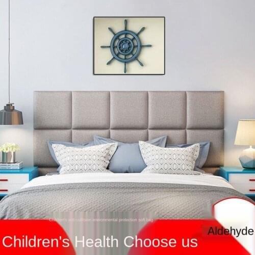 Bed Headboard Bedroom Decor Head Board Soft Package Anti-collision Tatami 3D Wall Stickers Wall Decoration Cabecero Headrests