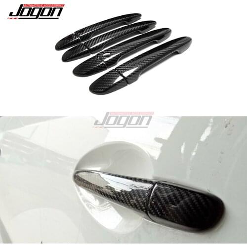 Genuine Carbon Fiber For Mazda CX-5 CX5 CX 5 2012 2013 2014 2015 2016 2017 2018 2019 2020 Car Side Door Body Handle Cover Trim