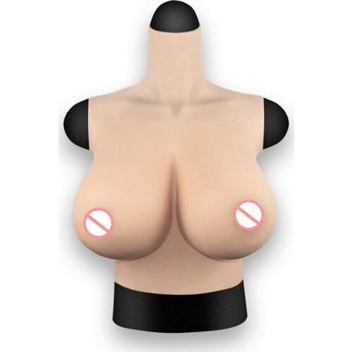 S Cup Huge Silicone Breast Forms Half Body Artificial Realistic Fake Boobs For Crossdresser Drag Quenn Cosplay