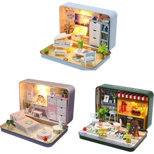 Handmade Diy Assembled Small House Toy Micro Landscape Doll House Creative Childrens Educational Toys Birthday Christmas Gifts