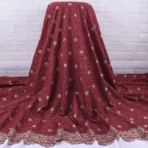 Zhenguiru Swiss Lace In Switzerland High Quality 100% Cotton African Lace Fabric Embroidered Nigerian Fabric For Wedding A1953