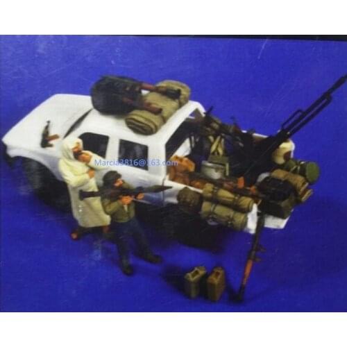 1/35 scale Modern Afghan soldiers and parcels (not including car) 2 people miniatures Resin Model Kit figure Free Shipping