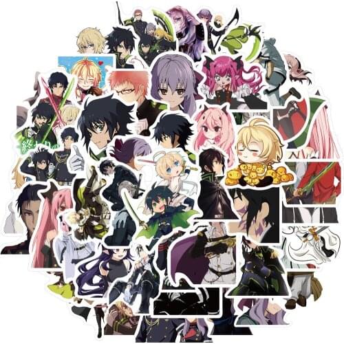 10/50PCS Janpanese Anime Seraph of the end stickers Suitcase Bicycle Laptop Skateboard Vinyl Decal Character Stickers Toy