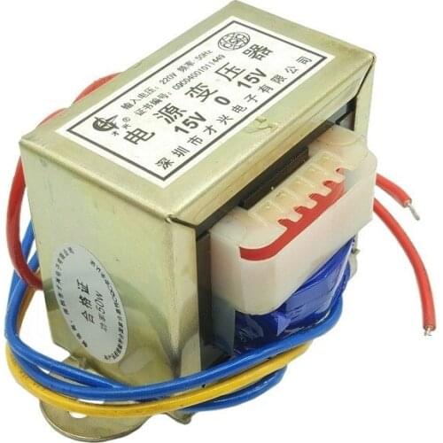 EI-50W type transformer AC 220V to double 15V 1.67A AC 15V*2 50W power amplifier transformer