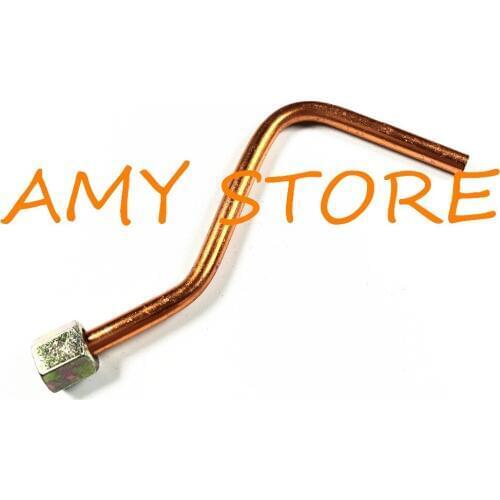 6mm Tube OD 11cm Length Fitting Parts 9mm Thread Dia. Hex Nuts w Outlet Tube Pipe for Air Compressor