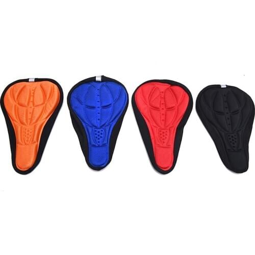 Mountain Bike Cycling Thickened Extra Comfort Ultra Soft Silicone 3D Gel Pad Cushion Cover Bicycle Saddle Seat