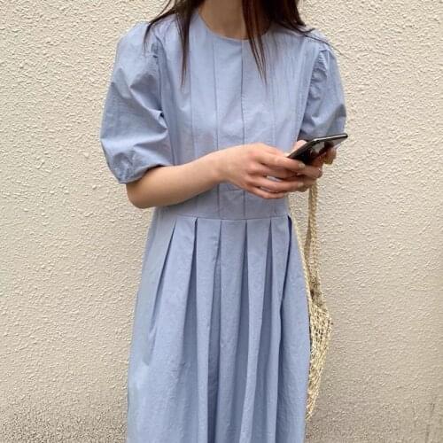 Vinatge Elegant Women Long Dress 2021 New Summer Dress Korean Candy Color Loose Maxi Dresses Party Female Dresses Vestidos 14513
