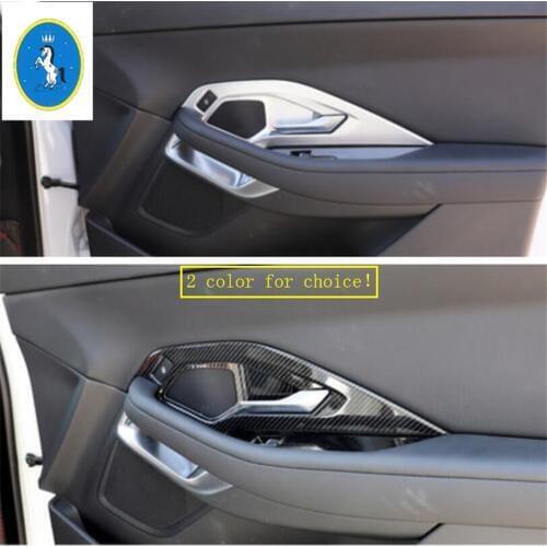 Yimaautotrims Auto Accessory Inner Door Pull Doorknob Handle Bowl Cover Trim 4 Pcs ABS Fit For Jaguar E-pace E pace 2018 - 2020