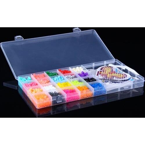 2000Pcs 20 Colors Funny Mini Fuse Beads Craft Beading Kit Colorful Toy Gifts Kids Adults DIY Handcraft Project Educational Toys