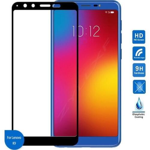 For Lenovo K9 Full cover Tempered Glass Screen Protector Film 9H 2.5D 5.7 inch Explosion proof Safety Film On K 9