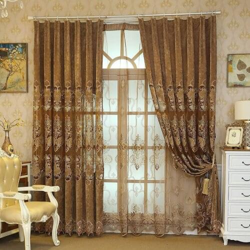 Modern luxury curtain for Window Curtains for Living Room Elegant Drapes European Curtains for bedroom Retro atmosphere