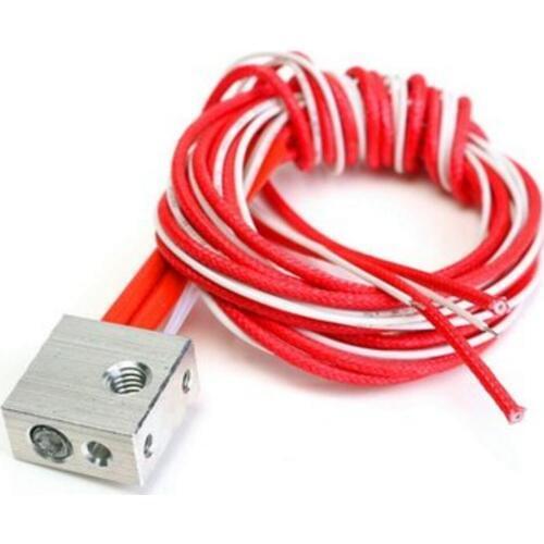 DuoWeiSi 3D Printer Parts Heater Block Assembly Set For 3D Printer MK7 MK8 Extruder Hot End