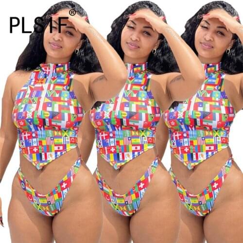 Women Beach Shorts Set Summer Print Crop Top And Panties Bikini Set Female 2 Pieces Suit