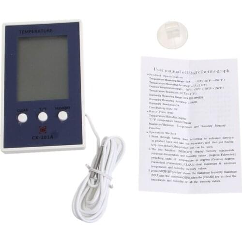 LCD Digital Thermometer Hygrometer Temperature Humidity Measurer Tester U4LA