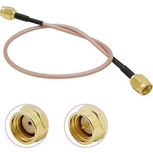 1M SMA Male Plug to RP SMA Male Plug RF Connector RG316 Coaxial Jumper Pigtail Cable Adapter 0-6Ghz 50 ohm For GPS FPV Antenna