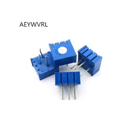 Free shipping 100pcs 3386P-1-503 P503 50K precision adjustable resistance horizontal potentiometer