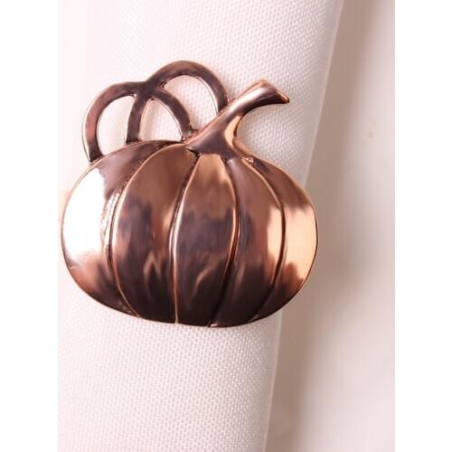 30pcs/lot Bronze pumpkin napkin buckle halloween napkin ring ghost festival napkin ring
