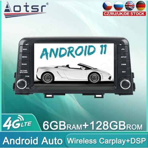 Android 11 128GB Car Radio DVD Player For KIA MORNING 2016+ Audio Multimedia Player GPS Navigation Auto Stereo Head Unit Carplay