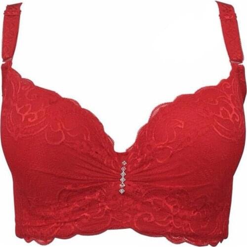 Women Lace Bras Top Sexy Push Up Brassiere Lingerie Comfortable Red Black Bra Brand New Fashion Underwear